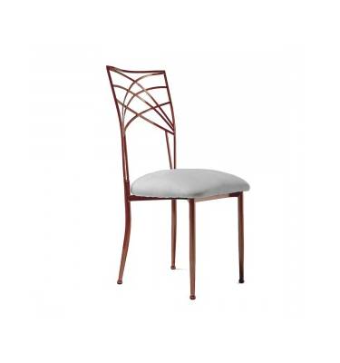 Rose Gold Lattice Crescent Chair